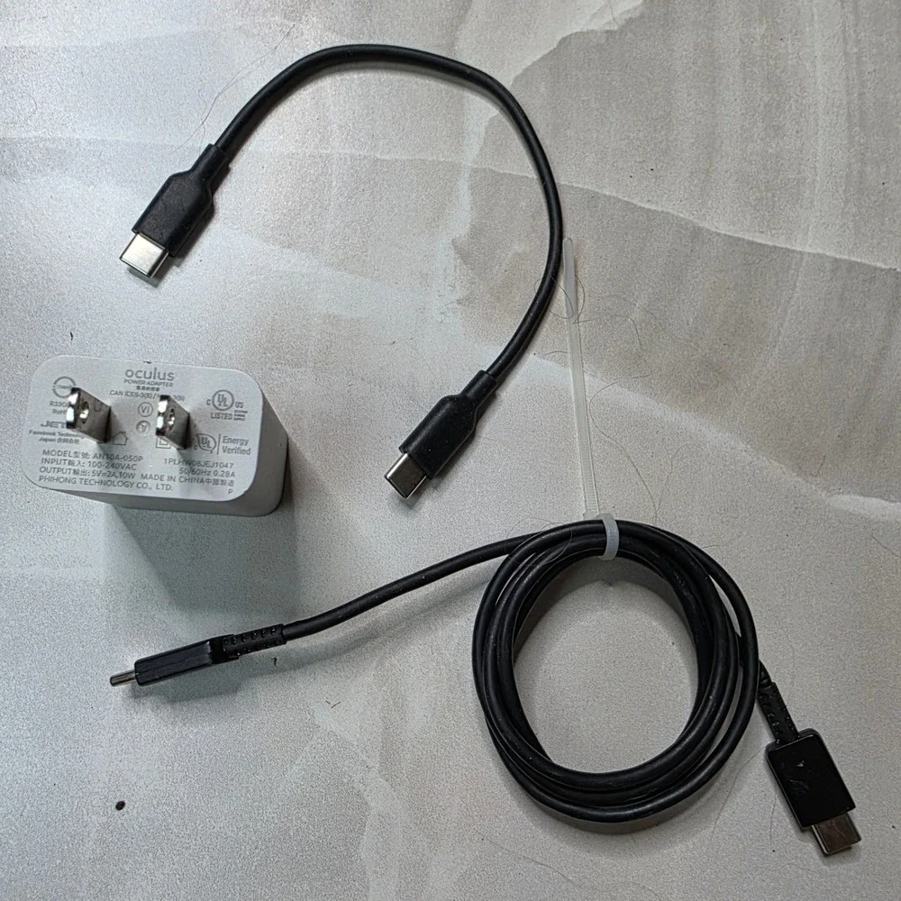 Oculus Quest 2 Power Adapter 10W Wall Charger‎ AN10A-050P with USB-C Cable W4